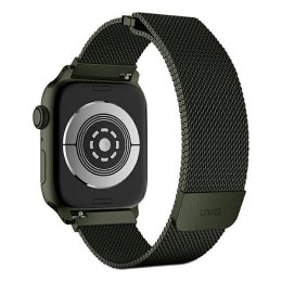 UNIQ pasek Dante Apple Watch Series 1/2/3/4/5/6/7/8/9/SE/SE2/SE3 42/44/45mm Stainless Steel zielony/green
