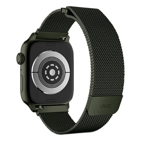 UNIQ pasek Dante Apple Watch Series 1/2/3/4/5/6/7/8/9/SE/SE2/SE3 42/44/45mm Stainless Steel zielony/green