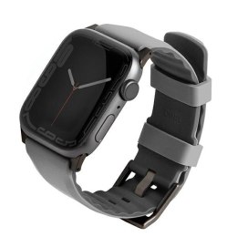 UNIQ pasek Linus Apple Watch Series 1/2/3/4/5/6/7/8/9/SE/SE2/SE3 38/40/41mm. Airosoft Silicone szary/chalk grey