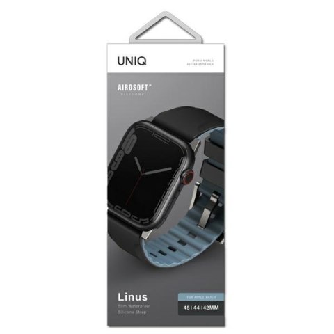 UNIQ pasek Linus Apple Watch Series 1/2/3/4/5/6/7/8/9/SE/SE2/SE3/Ultra/Ultra 2/Ultra 3 42/44/45/49mm. Airosoft Silicone cza