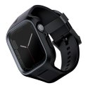 UNIQ pasek Monos 2in1 Apple Watch Strap + Case Series 4/5/6/7/8/9/SE/SE2/SE3 44/45mm. czarny/midnight black