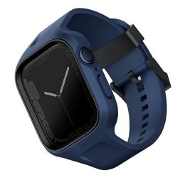 UNIQ pasek Monos 2in1 Apple Watch Strap + Case Series 4/5/6/7/8/9/SE/SE2/SE3 44/45mm. niebieski/marine blue