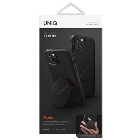 Uniq etui Novo iPhone 14 Plus / 15 Plus6.7" czarny/midnight black