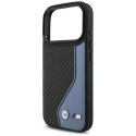 Etui BMW M Carbon Logo MagSafe do iPhone 17 Pro niebieski