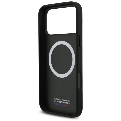 Etui BMW M Carbon Tricolor Line MagSafe do iPhone 17 Pro Max / 18 Pro Max czarny