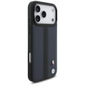 Etui BMW M Perforated Stripe Logo MagSafe do iPhone 17 Pro Max granatowy
