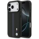 Etui BMW M Perforated Stripe Logo MagSafe do iPhone 17 Pro / 18 Pro niebieski
