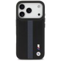 Etui BMW M Perforated Stripe Logo MagSafe do iPhone 17 Pro / 18 Pro niebieski