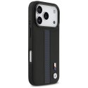 Etui BMW M Perforated Stripe Logo MagSafe do iPhone 17 Pro / 18 Pro niebieski