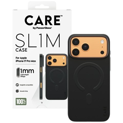 Etui CARE by PanzerGlass SL1M MagSafe do iPhone 17 Pro Max czarny