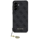 Etui Guess 4G Charms Collection do Samsung Galaxy A56 czarny