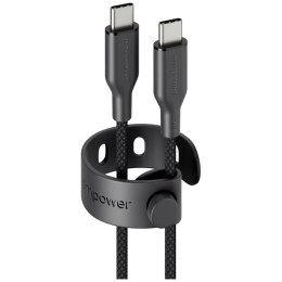 Kabel empower by PanzerGlass Racing 240W USB-C do USB-C 2m czarny