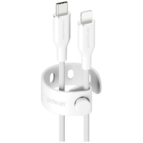 Kabel empower by PanzerGlass Racing 60W USB-C do Lightning 1.2m srebrno-biały