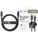 Kabel empower by PanzerGlass Racing 60W USB-C do USB-C 2m czarny