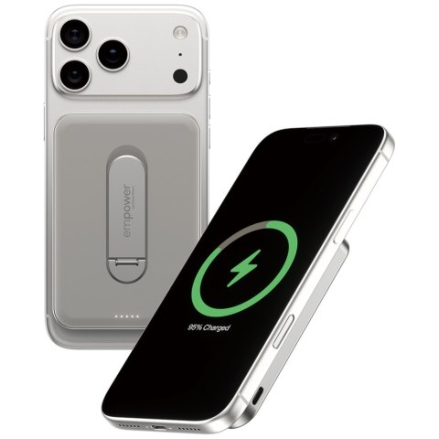 Powerbank empower by PanzerGlass Bank w. Spin Stand 5000mAh tytanowy
