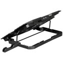 XTRIKE ME Podstawka chłodząca pod laptopa z wbudowanym uchwytem na telefon FN-813 czarny/black