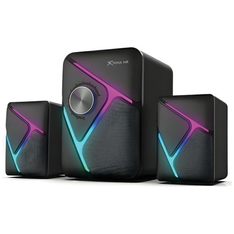 XTRIKE ME zestaw gamingowych głośnikówkomputerowych stereo 2.1 SK-610 czarny/black