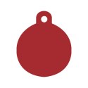 Tabliczka identyfikacyjna na naszyjnik Imarc Circle Czerwony