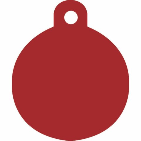 Tabliczka identyfikacyjna na naszyjnik Imarc Circle Czerwony