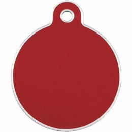 Tabliczka identyfikacyjna na naszyjnik Imarc Circle Czerwony
