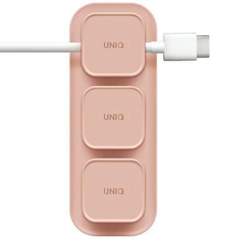 UNIQ Pod Mag magnetyczny organizer dokabli + baza różowy/blush pink