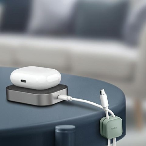 UNIQ Pod samoprzylepny organizer dokabli zestaw 8szt szary/chalk grey