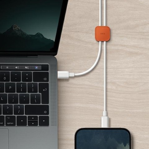 UNIQ Pod samoprzylepny organizer dokabli zestaw 8szt szary/chalk grey