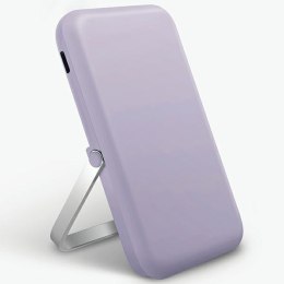 UNIQ Powerbank Hoveo 5000mAh USB-C 20WPD Fast charge Wireless Magnetic liliowy/lilac lavender