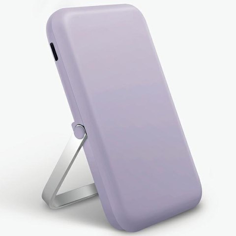 UNIQ Powerbank Hoveo 5000mAh USB-C 20WPD Fast charge Wireless Magnetic liliowy/lilac lavender