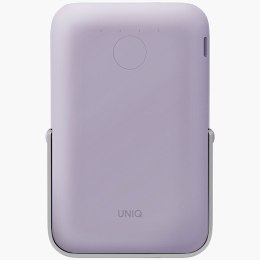 UNIQ Powerbank Hoveo 5000mAh USB-C 20WPD Fast charge Wireless Magnetic liliowy/lilac lavender