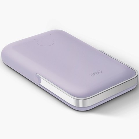 UNIQ Powerbank Hoveo 5000mAh USB-C 20WPD Fast charge Wireless Magnetic liliowy/lilac lavender