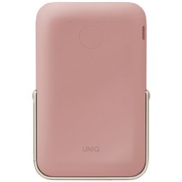 UNIQ Powerbank Hoveo 5000mAh USB-C 20WPD Fast charge Wireless Magnetic różowy/blush pink