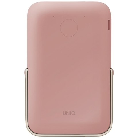 UNIQ Powerbank Hoveo 5000mAh USB-C 20WPD Fast charge Wireless Magnetic różowy/blush pink