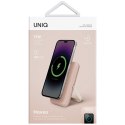 UNIQ Powerbank Hoveo 5000mAh USB-C 20WPD Fast charge Wireless Magnetic różowy/blush pink