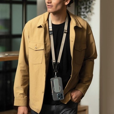 UNIQ Vista uniwersalna smycz do telefonu2w1 zielony/dark khaki