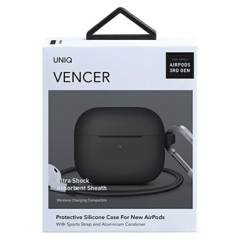 UNIQ etui Vencer AirPods 3 gen.Silicone szary/charcoal dark grey