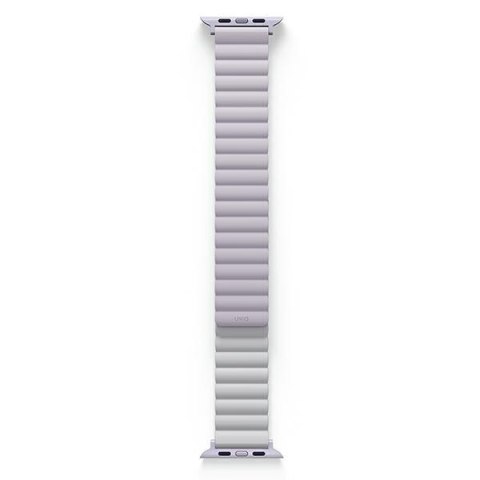 UNIQ pasek Revix Apple Watch Series 1/2/3/4/5/6/7/8/9/SE/SE2/SE3 38/40/41mm. Reversible Magnetic lilak-biały/lilac-white