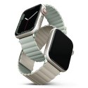UNIQ pasek Revix Apple Watch Series 1/2/3/4/5/6/7/8/9/SE/SE2/SE3 38/40/41mm. Reversible Magnetic zielony-beżowy/sage-beige