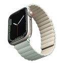 UNIQ pasek Revix Apple Watch Series 1/2/3/4/5/6/7/8/9/SE/SE2/SE3 38/40/41mm. Reversible Magnetic zielony-beżowy/sage-beige