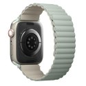 UNIQ pasek Revix Apple Watch Series 1/2/3/4/5/6/7/8/9/SE/SE2/SE3 38/40/41mm. Reversible Magnetic zielony-beżowy/sage-beige
