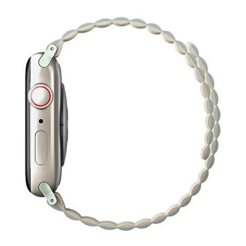 UNIQ pasek Revix Apple Watch Series 1/2/3/4/5/6/7/8/9/SE/SE2/SE3 38/40/41mm. Reversible Magnetic zielony-beżowy/sage-beige