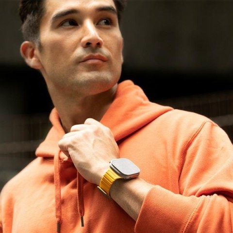 UNIQ pasek Revix Evo Apple Watch Series 1/2/3/4/5/6/7/8/9/SE/SE2/SE3/Ultra/Ultra2/Ultra3 42/44/45/49mm Reversible Magnetic ziel