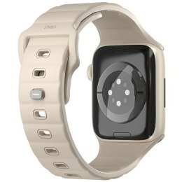 UNIQ pasek Stride Apple Watch Series 1/2/3/4/5/6/7/8/9/SE/SE2/SE3 38/40/41mm FKM Rubber Strap khaki/pale khaki