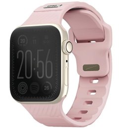 UNIQ pasek Stride Apple Watch Series 1/2/3/4/5/6/7/8/9/SE/SE2/SE3 38/40/41mm FKM Rubber Strap różowy/pale pink