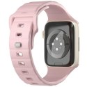 UNIQ pasek Stride Apple Watch Series 1/2/3/4/5/6/7/8/9/SE/SE2/SE3 38/40/41mm FKM Rubber Strap różowy/pale pink