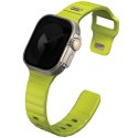 UNIQ pasek Stride Apple Watch Series 1/2/3/4/5/6/7/8/9/SE/SE2/SE3/Ultra/Ultra 2/Ultra 3 42/44/45/49mm FKM Rubber Strap limon