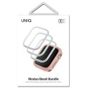 UNIQ ramki do Moduo 3in1 Apple Watch Series 4/5/6/7/8/9/SE/SE2/SE3 40/41mm Szałwiowy-Lillak-Biały/Sage-Lilac-White