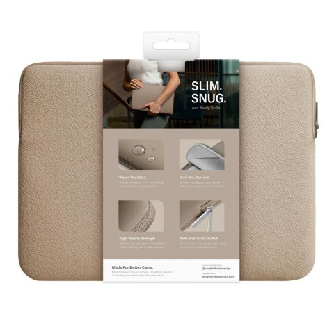 UNIQ torba Cyprus laptop Sleeve 14" nude brown water-resistant neoprene