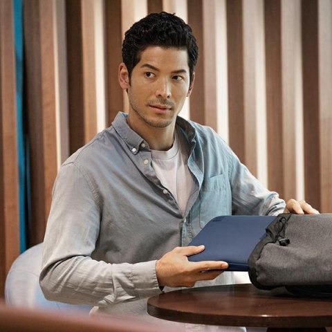 UNIQ torba Cyprus laptop Sleeve 14"niebieski/abyss blue Water-resistant Neoprene