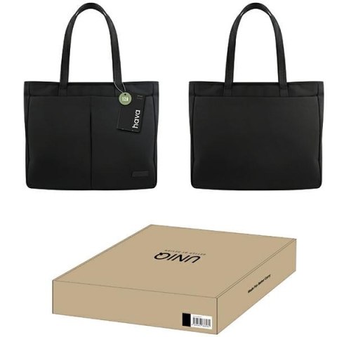UNIQ torba na laptopa Hava 16"czarny/midnight black RPET